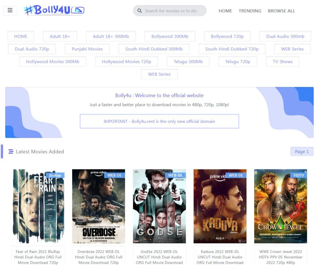 Bolly4u Movies Download