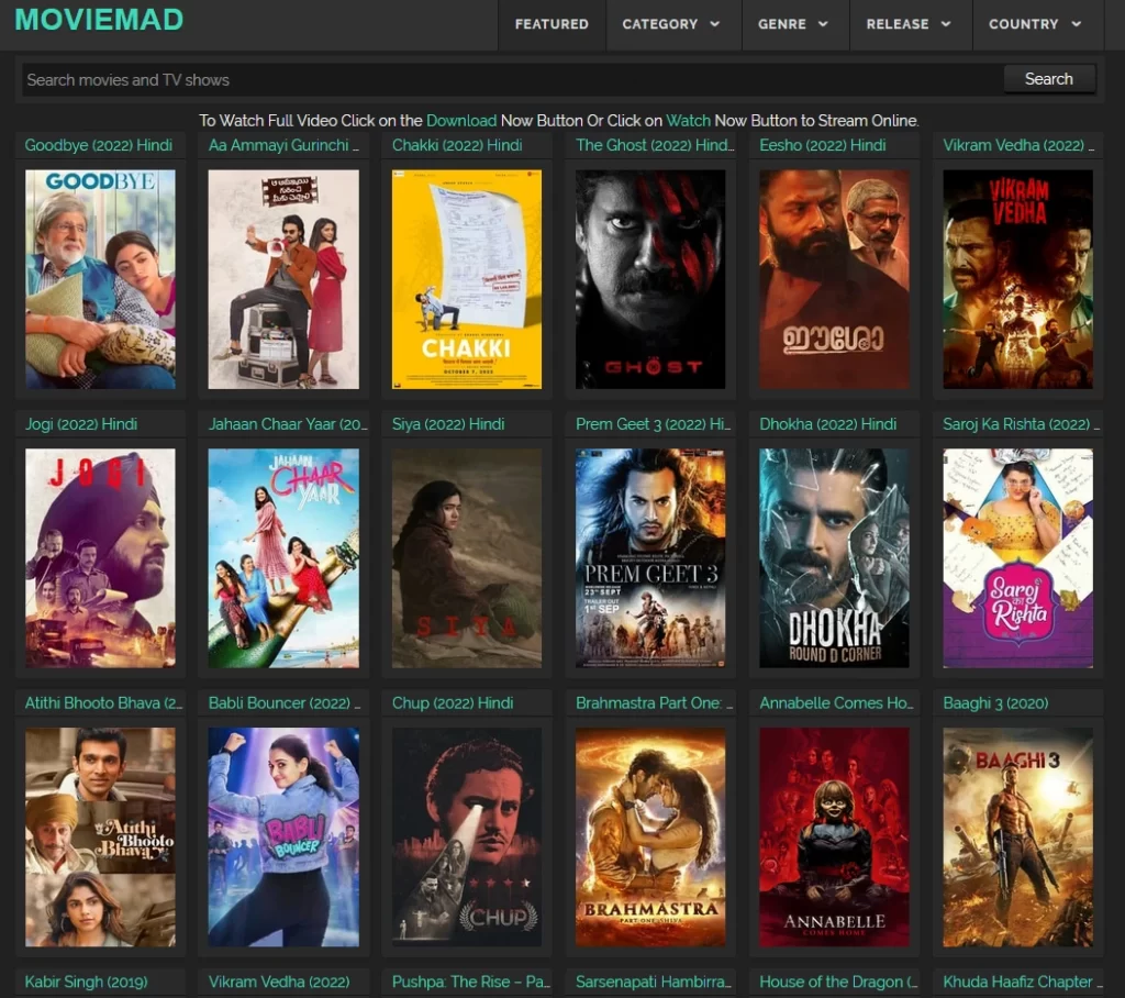 Moviemad Movies Download