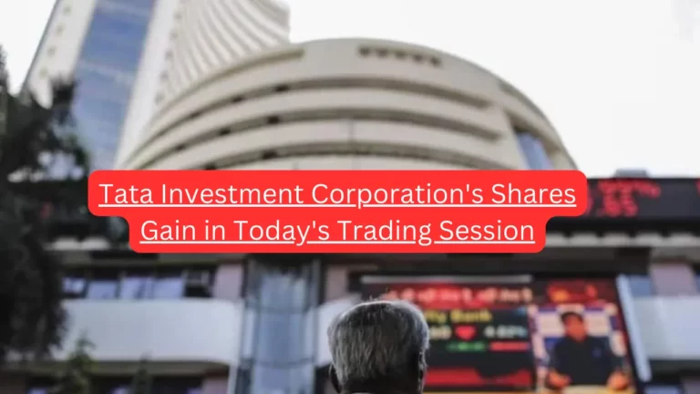Tata Investment Corporation's Shares Gain in Today's Trading Session